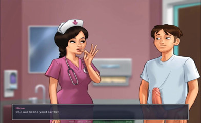 Hentai World: Summertime saga - nurse Micoe best therapy best blowjob ever