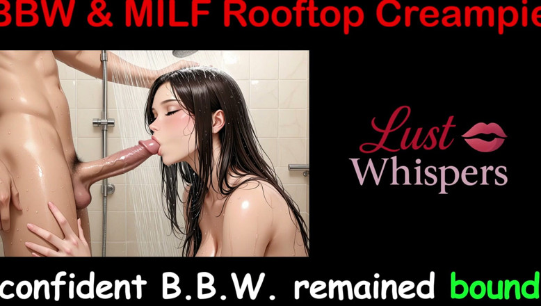 LustWhispers: BBW &amp; MILF Rooftop Creampies - English Sex Story