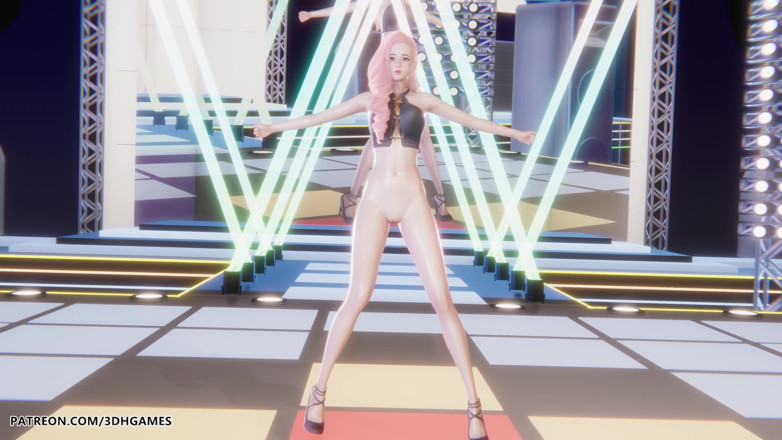 3D-Hentai Games: Mmd Twice - I Can't Stop Me Seraphine Sexy Striptease League...