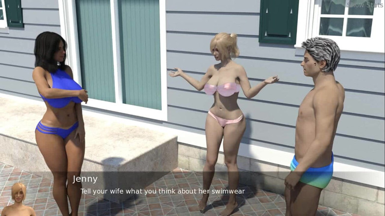 Dirty GamesXxX: 프로젝트 핫한 마누라: 라이브 채팅에서 젖탱이를 보여주는 섹시한 집 마누라- 9화