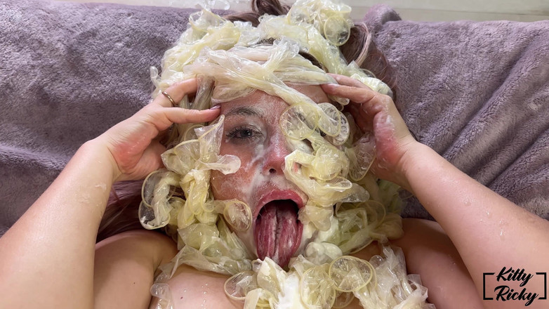Kelsi69: 避孕套爱好者乱搞流白浆的屁股