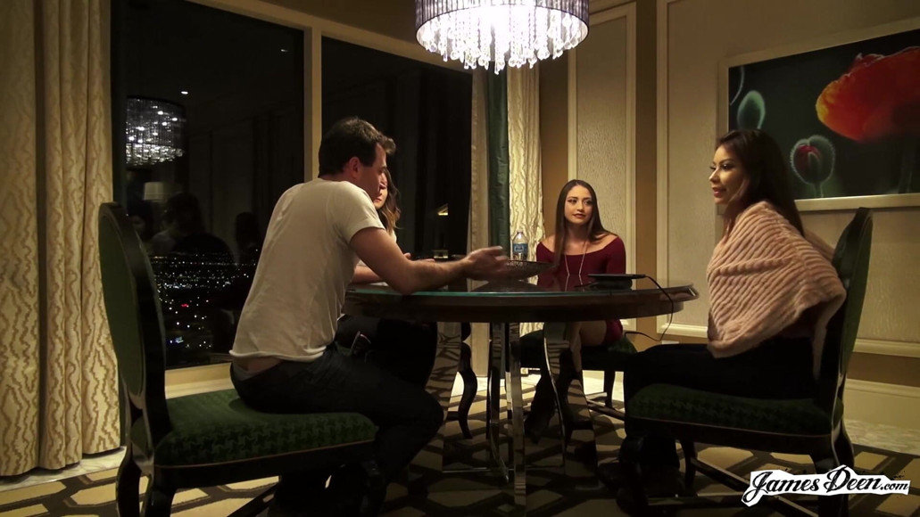 James Deen: Avi Love, Bambi, Sami Parker in reverse gangbang action with...