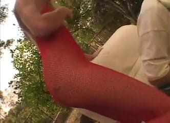 Cryptostudios: Big cock cheating husband fucks blonde whore in the garden