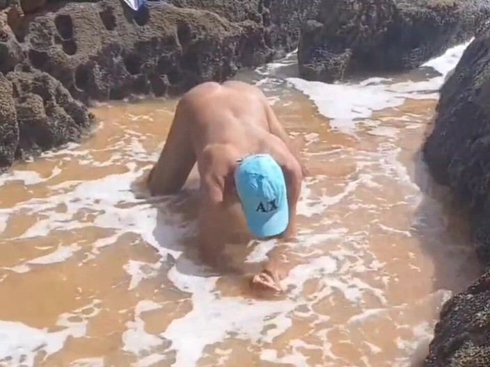 Ladysilvas: Ladysilva nackt am strand, sehr heiß