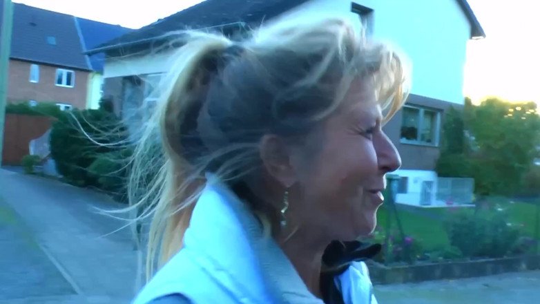 Deutsche Amateur Pornos: Young, Hairy Couple Hired a Mature Blonde Slut to Have...
