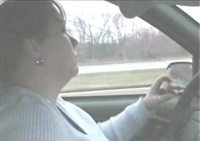 Smoking Dawn: Huge cigar in the car