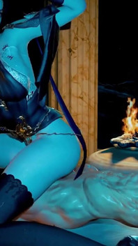 3D Cosplay Mature MILF Wear Sexy Dress and Have Hardcore Sex