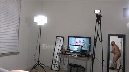 DoggVision: 3 cocks and double-vag for tiny squirting nympho