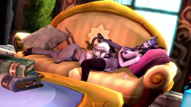 Wraith ward: Draenei Demon Girls Eating Eachother : Warcraft Parody