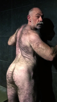 Flexing Hairy Muscle Bear