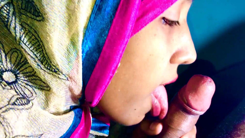 Immfuck: Indiano musulmano hijab, colorato deepthroat desi scopata in faccia