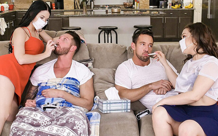 Daughter Swap: 青少年alex coal和kimber woods给继父年轻的阴户药物，让他们变得更好 - daughterswap