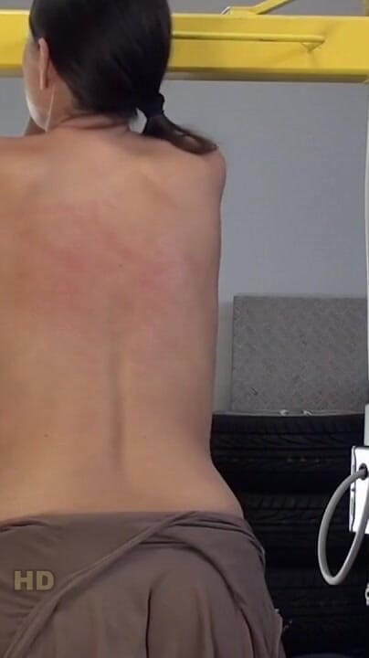 Charlie bare back whipping (Spanking Server)