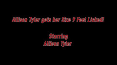 Fucked Feet: Allison Tyler вылизали ее размер 9 футов