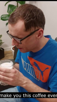 Kopi dengan lembu jantan pancut untuk suami cuckold saya dwi kamera