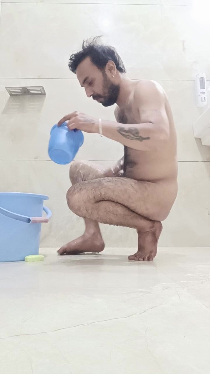 Rajasthani-old-lover: Indian Taking Shower