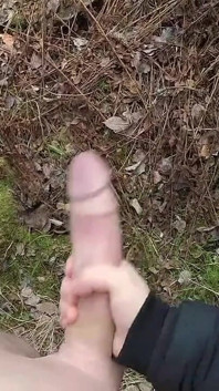 Handjob in Forest