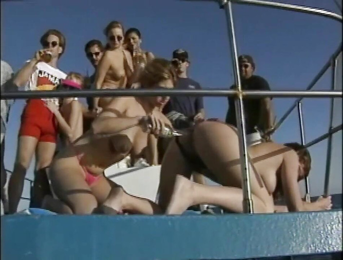 Vintage Usa: 性乱交のヨットの猫舐めてる滑りクソディルド再生