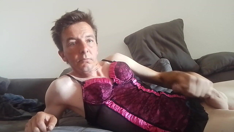Leatransteen: Leatransteen Rides Dildo, Pump Cock and Cums Massive