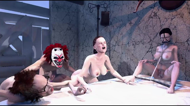 Denis animation: 74-letnia babcia i jej świeżo upieczeni przyjaciele zerżnięta przez złego klauna