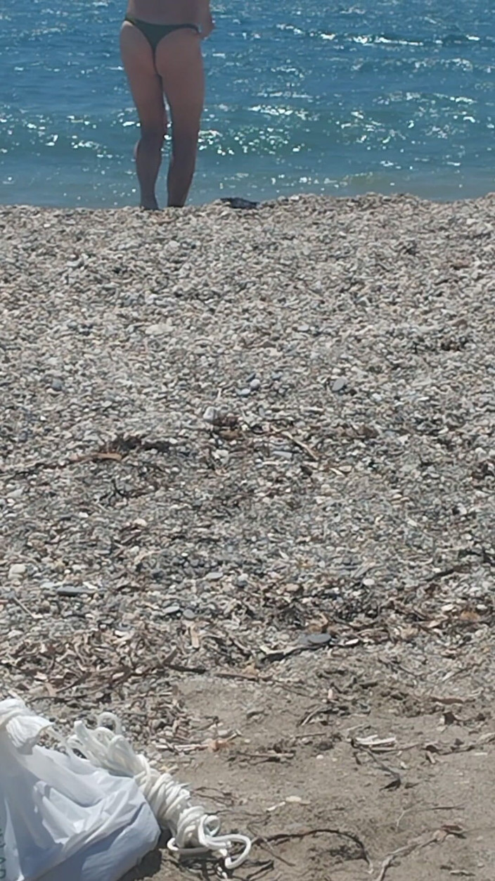 Morbosete000: I Love Being on the Beach in Thong and Being...