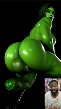 This Futa Cock Milky Breast Ass She-hulk Twerking Animation Is Better Than the Original