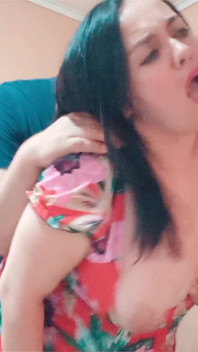 Horny Stepmom in the Kitchen - Stepson Couldn't Help Himself.