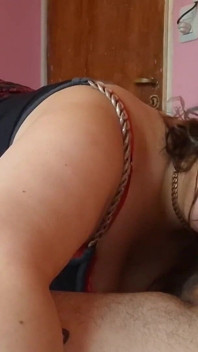 BBW Amateur Couple- Intense Blowjob, Cum in Mouth