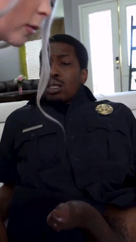 Bbc slut Kay Carter enjoys double penetration with cops