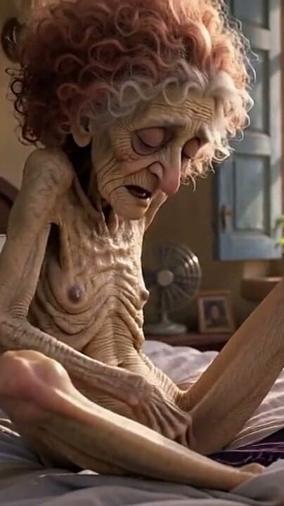 YOUR BEST FANTASY: Very Old Widow Masturbates Her Wrinkled Pussy Alone and Craves...