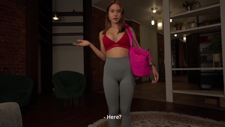 Skye Wood: look Closely at My Ass! - Sexy Trainer Sits on Me...