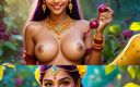 AI Girls: Beautiful Big Breasted Nude Indian Elf Girl with Beetroot