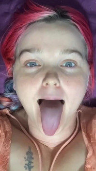 Long Tongue Swirling, Licking, Sucking at You