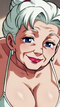 Ai abuelita, escote profundo provoca de cerca
