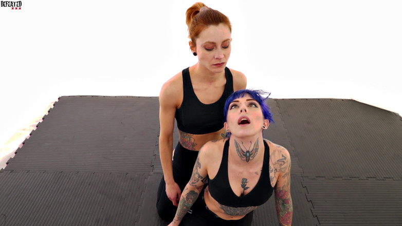 Defeated Sex Fight: Eli and Stella in aggressive hot fight