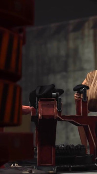 Fuck system in Area 51. Female android fucks hard a sexy blonde