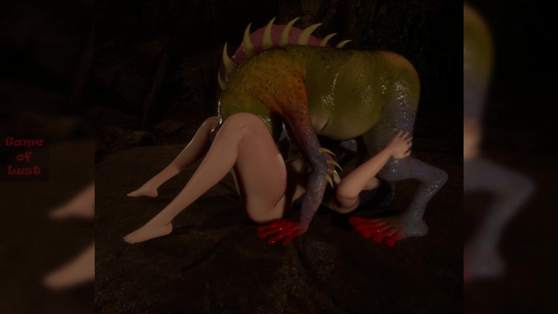 Game of Lust 3D: Gol 3D Busty Brunette Blowjobs Monster Frog Prince's Cock