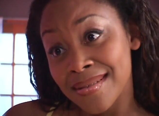 Lesbo Tube: Peituda preta diques duplo consolo