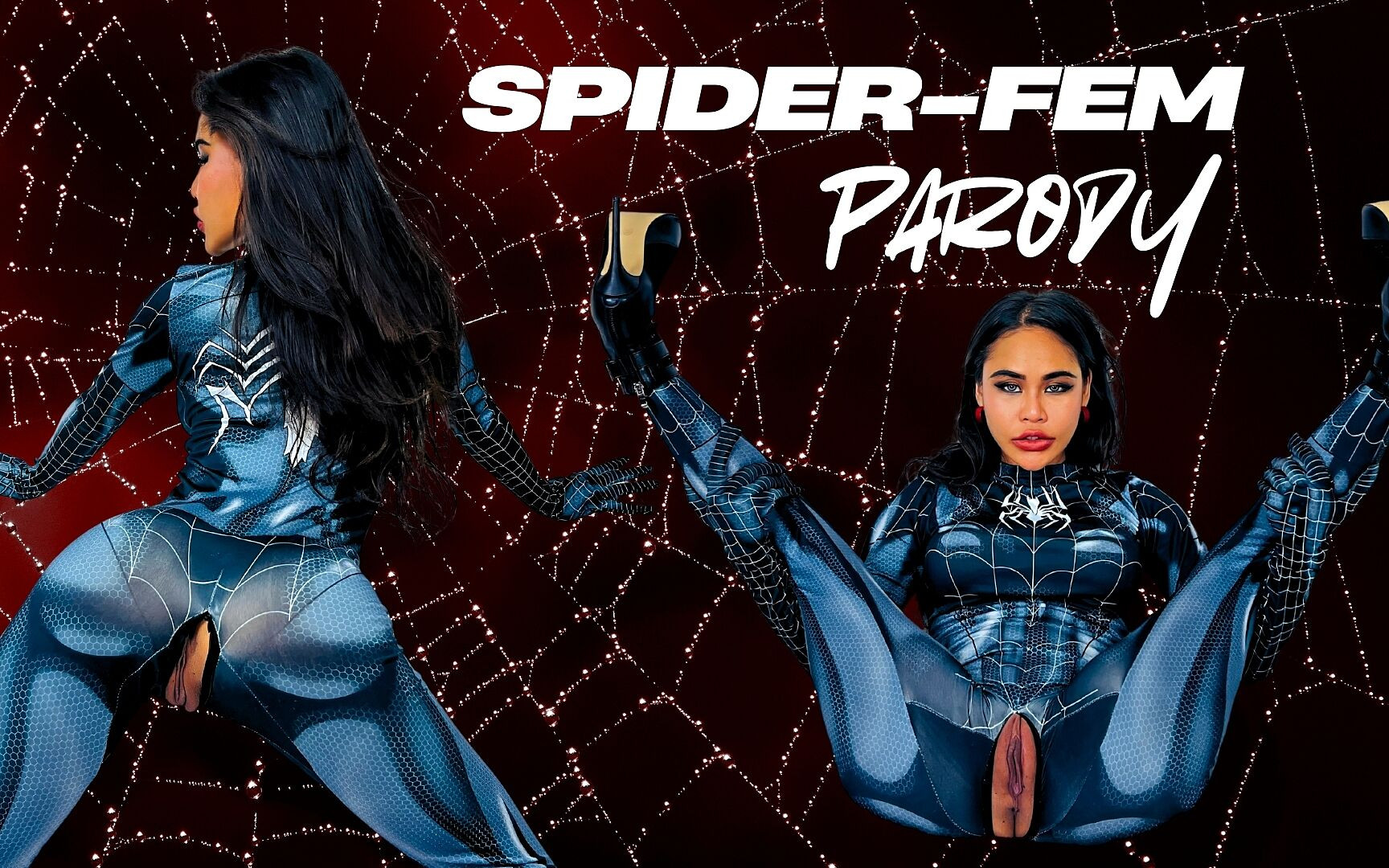 Spider-woman Parody: Caught in My Web of Throat & Backshots - She Drained Me Until I Covered Her Face