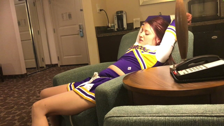 Tied_Tales: Cheerleader tryout