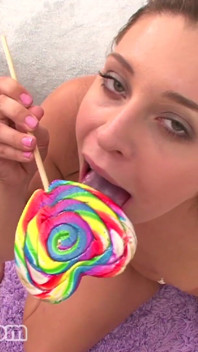 Heiße brünette gracie glam pOV gesichts-blowjob