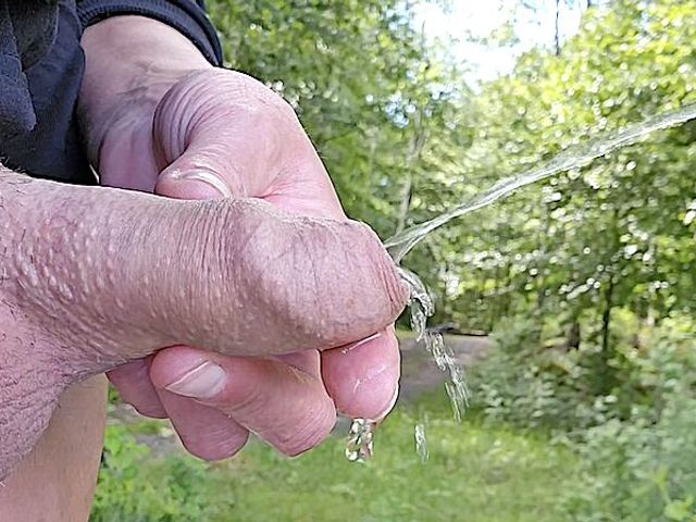 Holding His Dick During Pee and Wetting My Fingers Compilation 3 Videos (Aqua Pola)