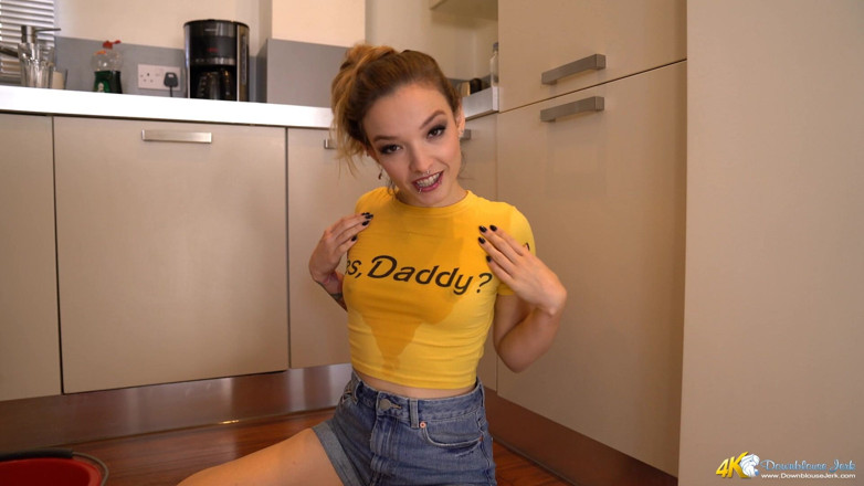 DownblouseJerk: Messy Work - JOI