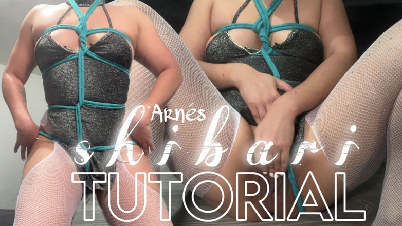 Astarioth: Shibari 2.0 チュートリアル - ハーネスの作り方を教えて、カメラの前でマスターベーションをします