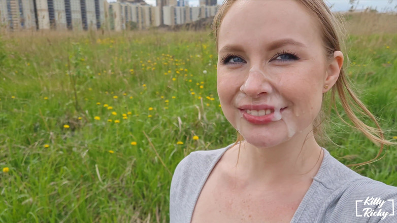 Kelsi69: Outdoor twarzy spust walk