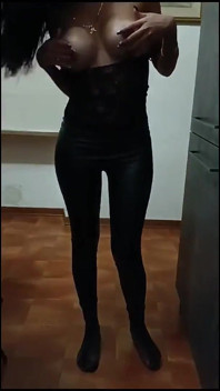 Spanking My Big Ass and Thouching My Beautiful Tits