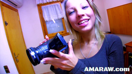 Amaraw: Blonde Sylvie Castro bed fucked and receives a sloppy facial