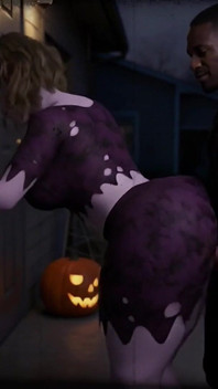Big Butt Zombie Recebe Um Pau Preto Vicioso De Quatro