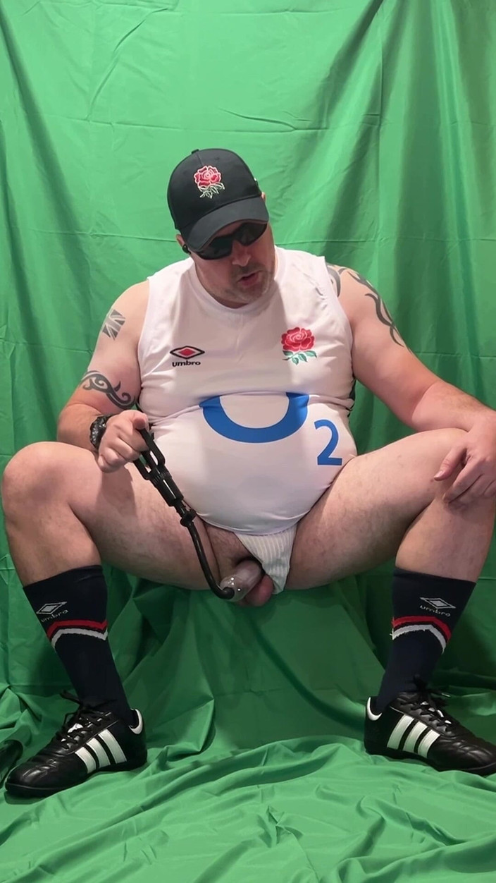 uktattooedchub74: B.t.s.. Groen scherm Rugby Pump - klaarkomen - rijden - strippen