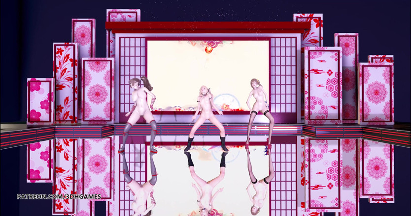 3D-Hentai Games: Striptease DOA Mai Shiranui Marie Rose Misaki